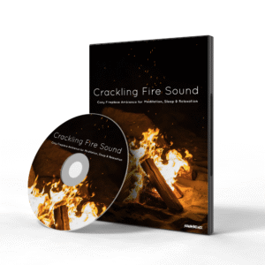 Cozy fireplace soundscape with crackling fire for meditation and sleep