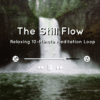 Gentle waterfall surrounded by forest, representing peaceful white noise ambience