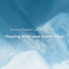 Meditation music for stress relief and anxiety – flowing river with warm ambient pads, 8-minute calming soundscape